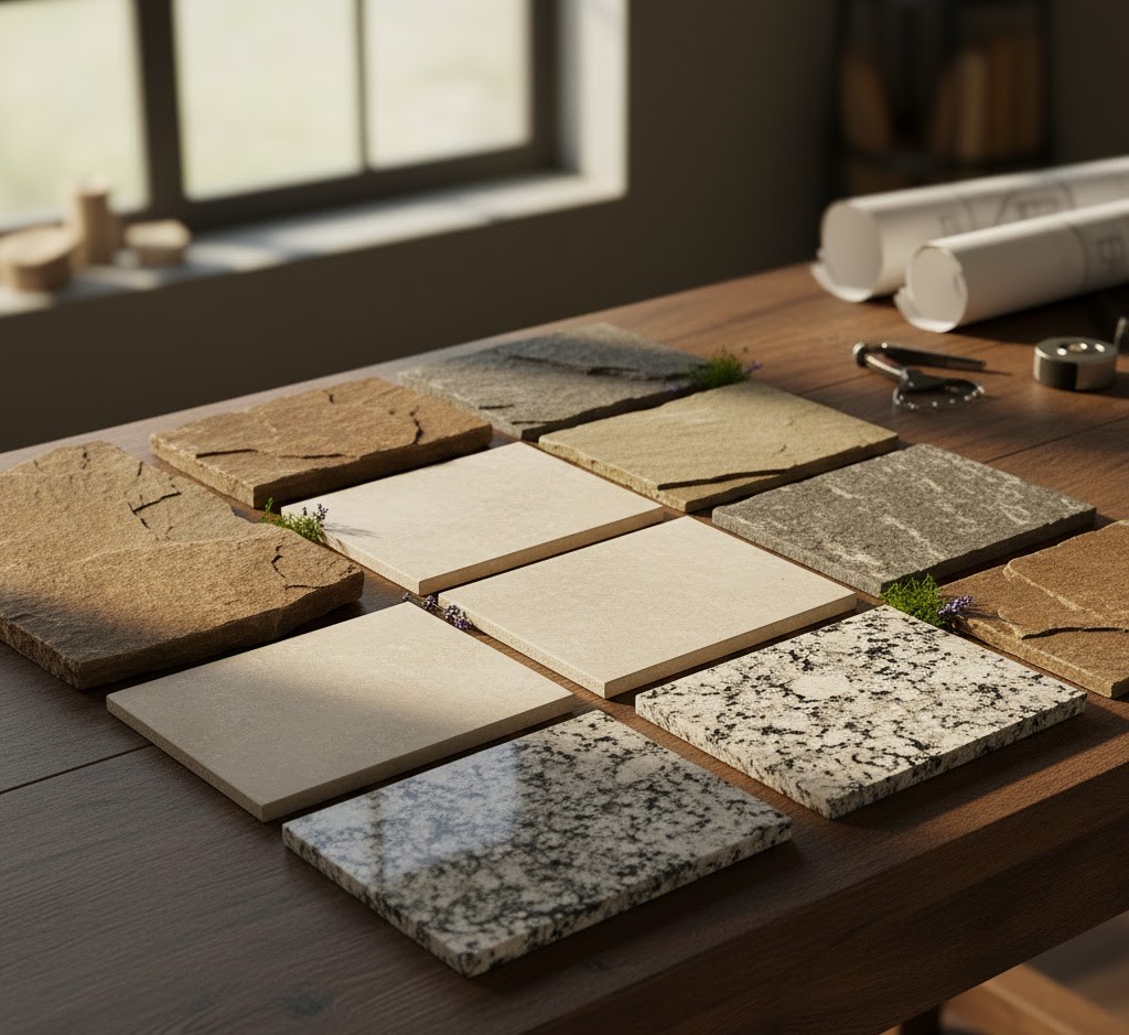 Natural stone materials