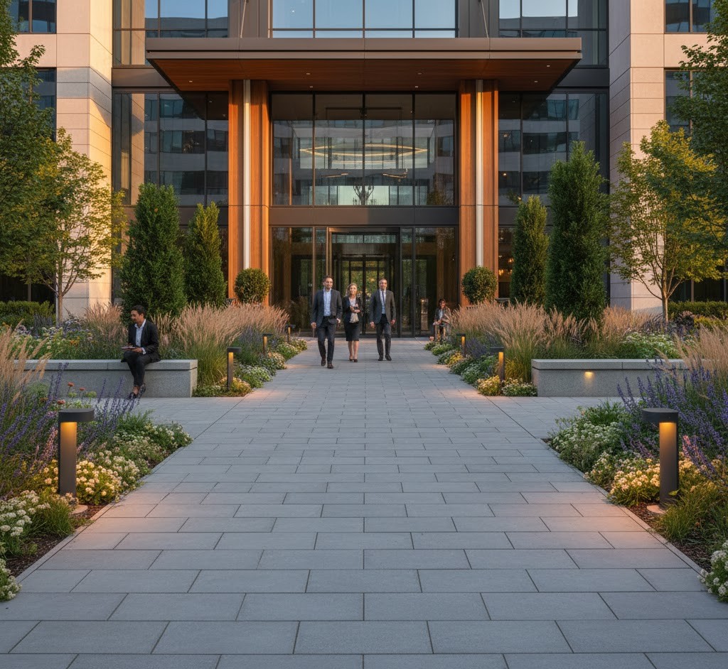 Commercial entrance pathway