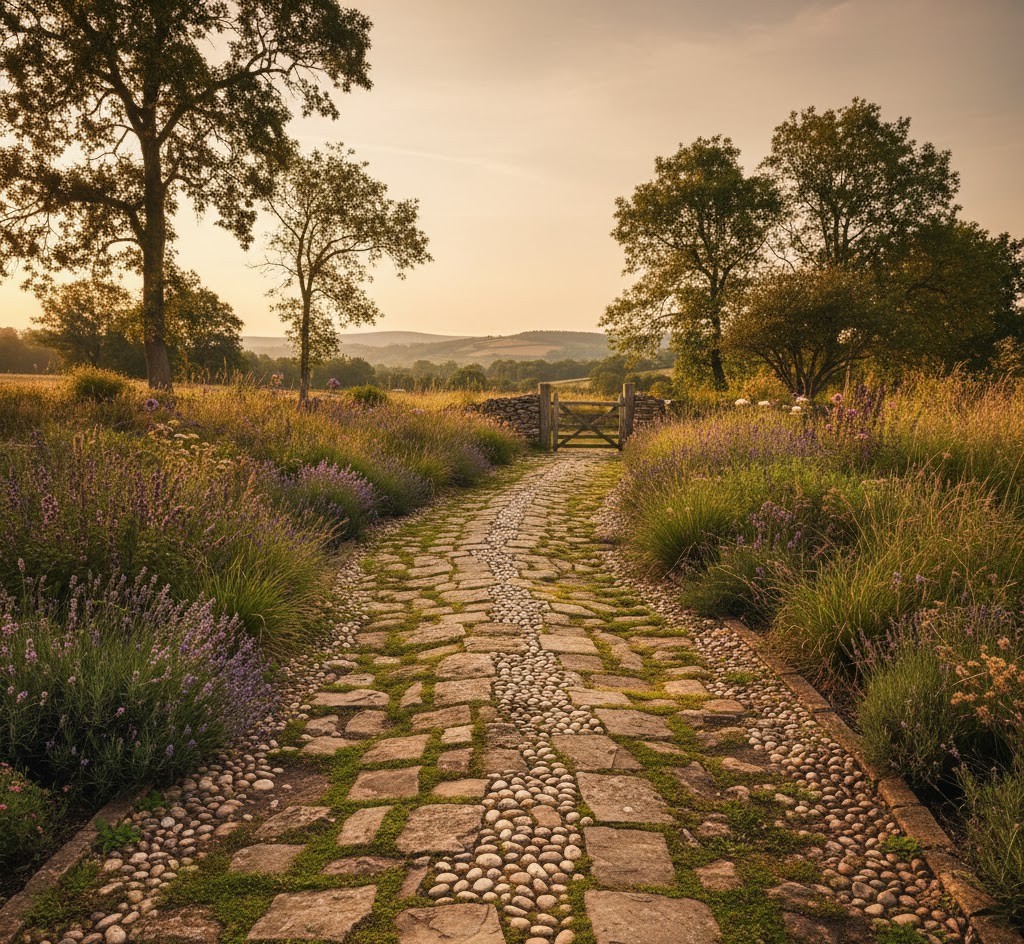 Rustic pathway design